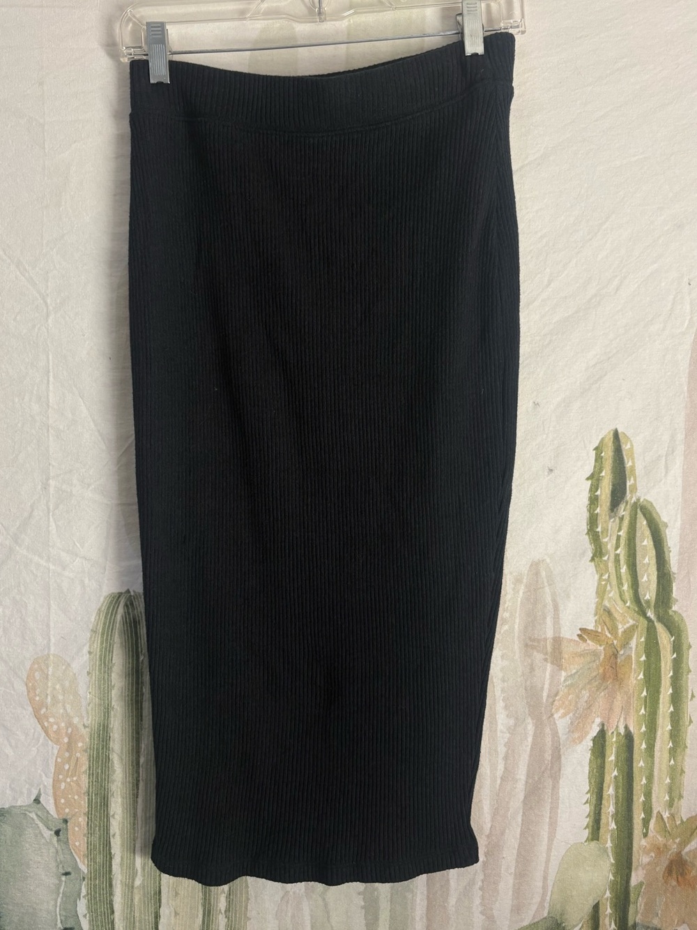 A New Day by Target Black Ribbed Midi Skirt 🌵Small
